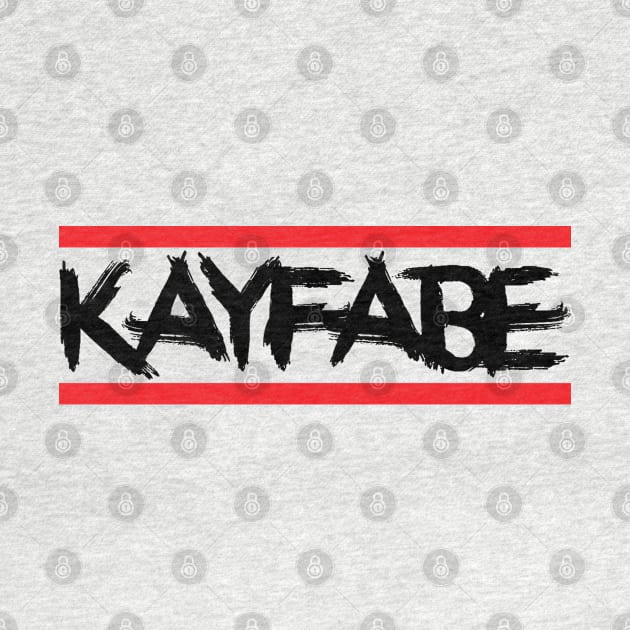 Kayfabe (black stacked lines) (Pro Wrestling) by wls